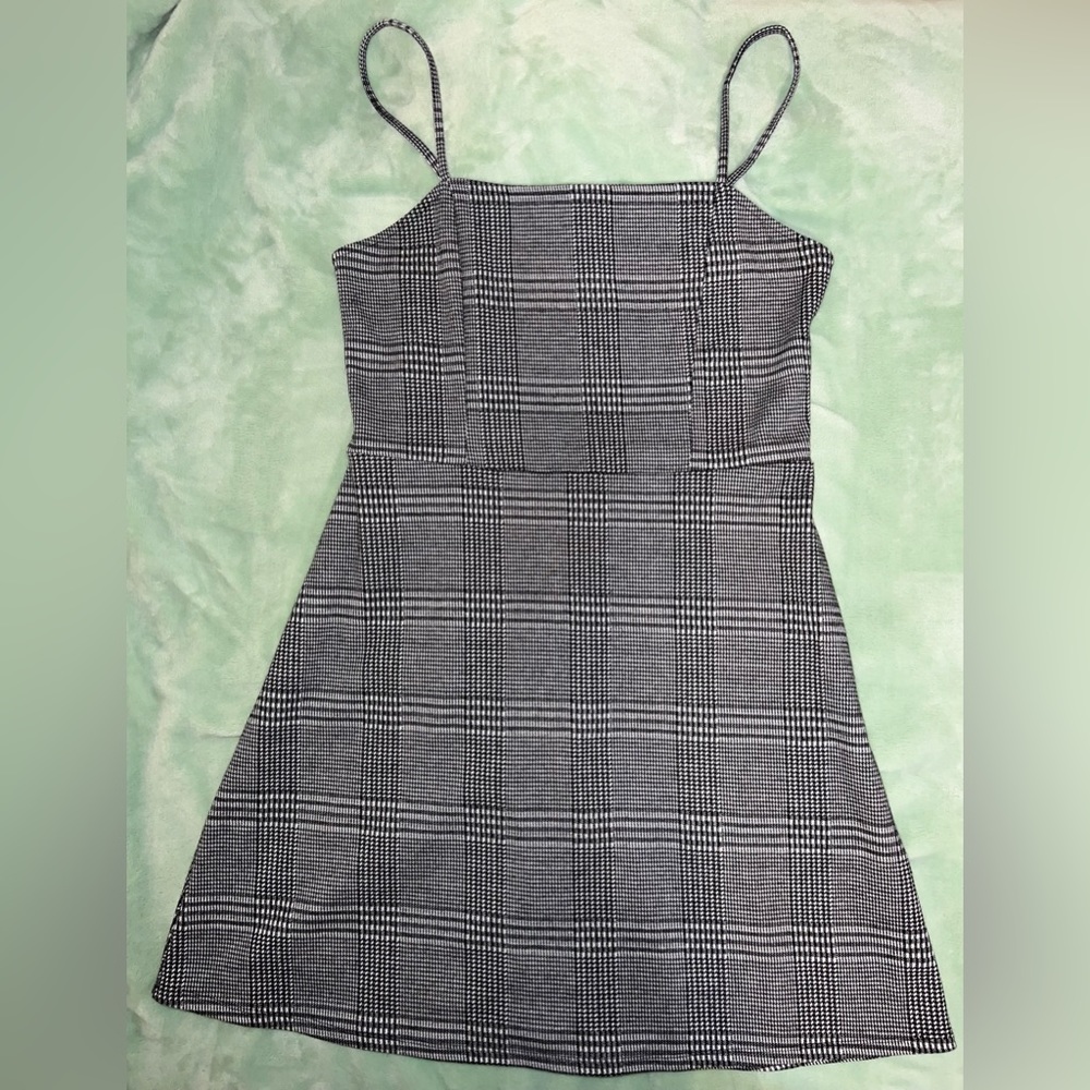 Black Plaid Dress